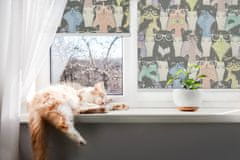 COLORAY.CZ Roleta na balkonové dveře Kočky Rolet propuštění světla 110x140 cm
