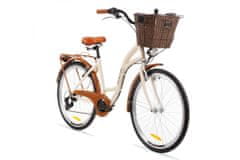 Goetze Mood dámské jízdní kolo, kola 26”, výška 150-165 cm, 7-rychlostní, Krémové