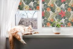 COLORAY.CZ Roleta do okna Tropické květy a listy Rolet propuštění světla 60x140 cm