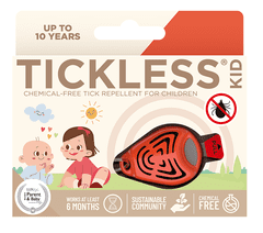 Tickless KID - ultrazvukový odpuzovač klíšťat - Oranžový