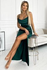 Amiatex Dámské šaty 526-1 + Ponožky Gatta Calzino Strech, zelená, UNIVERZáLNí