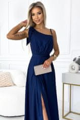 Numoco Dámské šaty 528-1 + Ponožky Gatta Calzino Strech, tmavě modrá, L