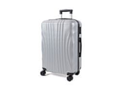 Mifex Cestovní kufr V83 stříbrný,36L,palubní,TSA
