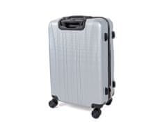 Mifex Cestovní kufr V83 stříbrný,99L,velký,TSA