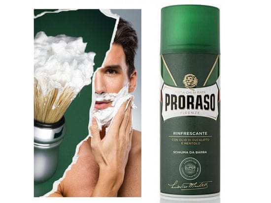 Proraso Proraso Rinfrescante - Osvěžující pěna na holení s mentolem a eukalyptem 400 ml