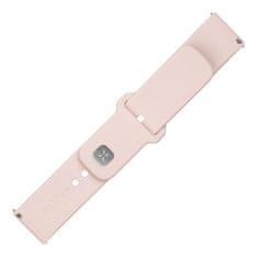 FIXED Set silikonových řemínků Silicone Sporty Strap s Quick Release 20mm pro smartwatch FIXSST2-20MM-PI, růžový