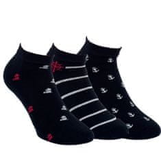 RS pánské bavlněné sneaker vzorované ponožky 3524524 3pack, 39-42