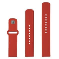FIXED Set silikonových řemínků Silicone Sporty Strap s Quick Release 20mm pro smartwatch FIXSST2-20MM-RD, červený