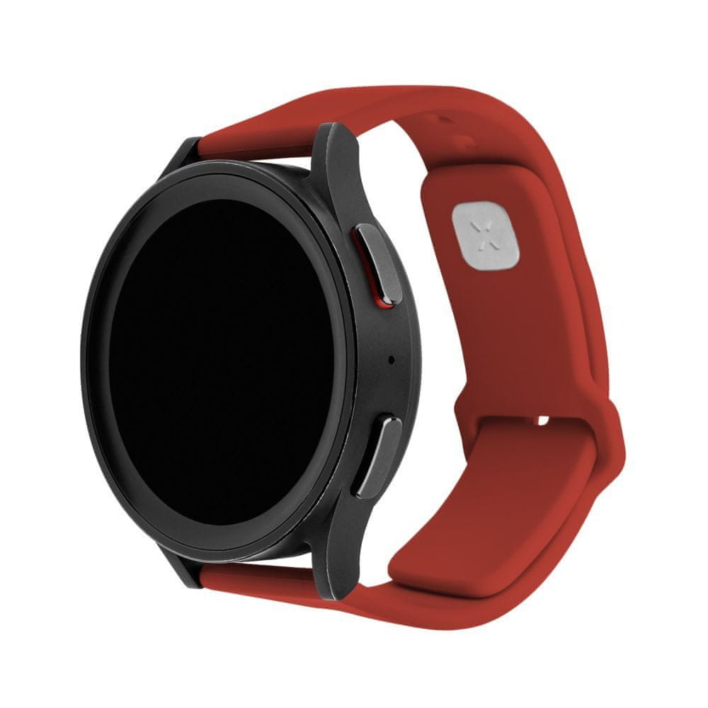 Levně FIXED Set silikonových řemínků Silicone Sporty Strap s Quick Release 20mm pro smartwatch FIXSST2-20MM-RD, červený