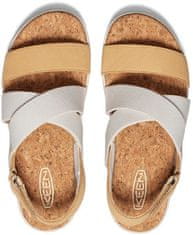 KEEN Dámské kožené sandály Elle Criss Cross 1028628 birch/curry (Velikost 41)