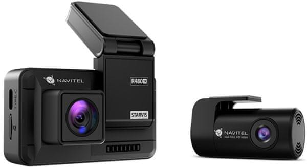 autokamera navitel navitel R480 2K rozlišení vnitřní hlavní přední kamera podsvícený displej gsenzor parkovací režim moderní design