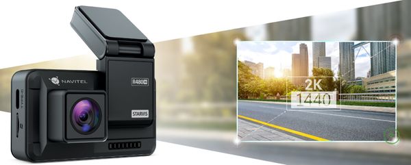  autokamera navitel navitel R480 2K rozlišení vnitřní hlavní přední kamera podsvícený displej gsenzor parkovací režim moderní design 