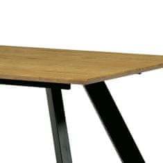 Autronic Stůl jídelní 160x90x75 cm, deska MDF, 3D dekor divoký dub