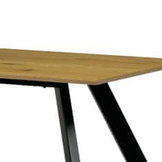 Autronic Stůl jídelní 180x90x75 cm, deska MDF, 3D dekor divoký dub