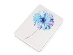 Kosmetické zrcátko květ - modrá azuro