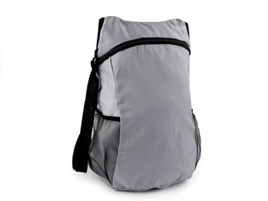 Lehký skládací batoh 32x39 cm - šedá