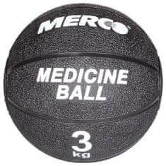 Black gumový medicinální míč hmotnost 4 kg