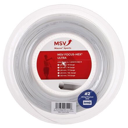 MSV Focus HEX Ultra tenisový výplet 200 m bílá průměr 1,30