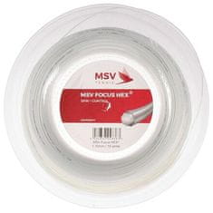 MSV Focus HEX tenisový výplet 200 m bílá průměr 1,23