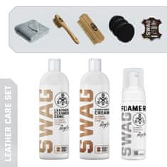 SWAG Autodetailing SWAG Leather Care Set - Sada na čištění a ochranu kůže