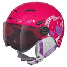 Rider PRO Light dětská lyžařská helma růžová obvod 53-55
