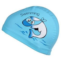 Dolphin dětská plavecká čepice světle modrá balení 1 ks
