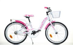Dino bikes Dětské kolo 20" 204R-05S - Girl white/ pink