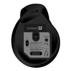 Connect IT Bezdrátová počítačová myš FOR HEALTH Cloudy - černá