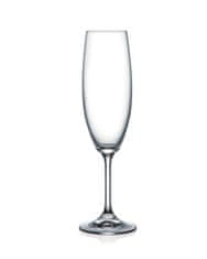 Crystalex Lara - sada 6 sklenic na šampaňské za vynikající cenu. Vyrobeno z bezolovnatého křišťálu.