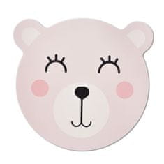 Zeller Prostírání dětské motiv medvěd, růžová, průměr 36,5cm