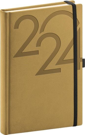 AJAX Diář 2024: - zlatý, denní, 15 × 21 cm