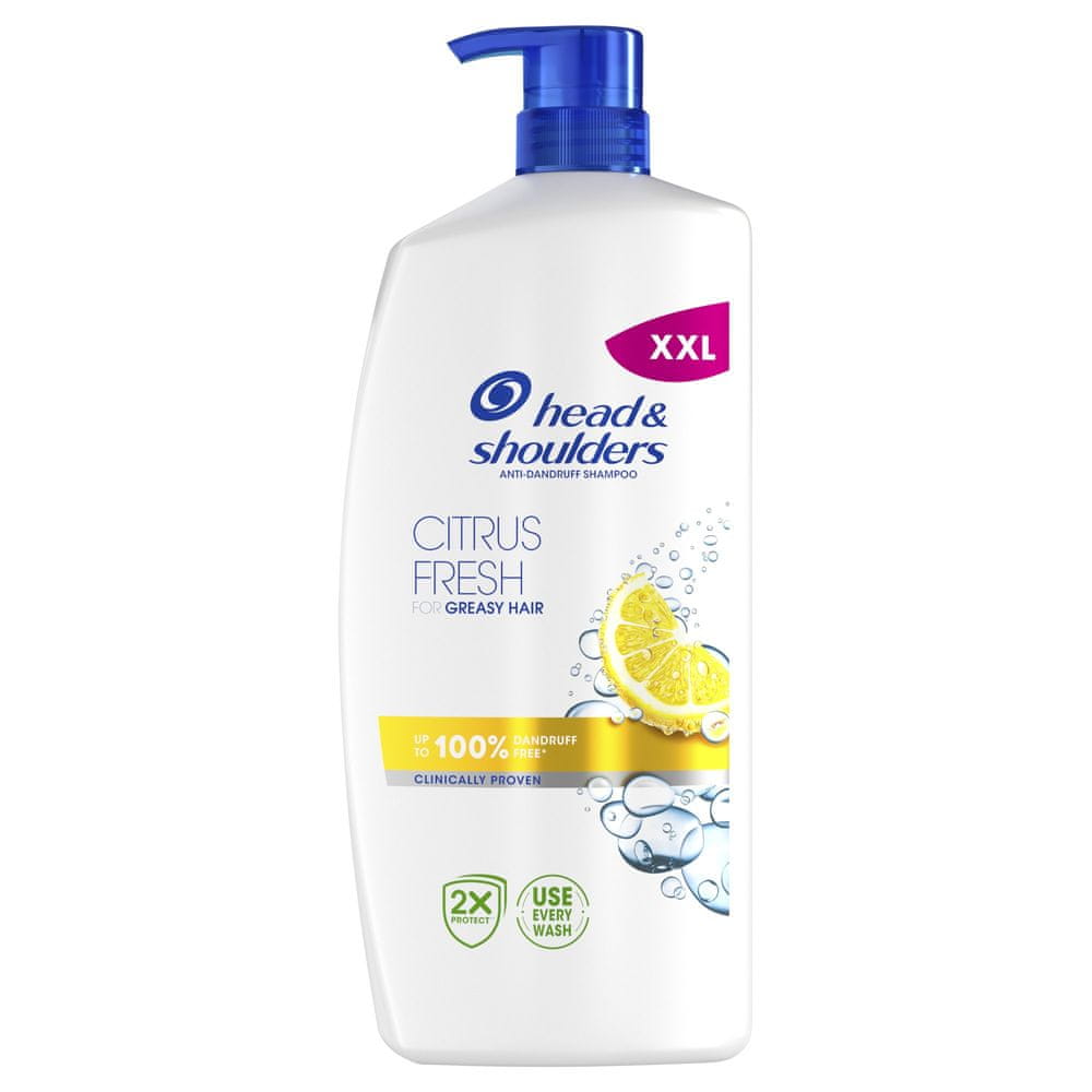 Levně Head & Shoulders Citrus Fresh Šampon proti Lupům Mastné Vlasy 800 ml, Pump. Každodenní Použití