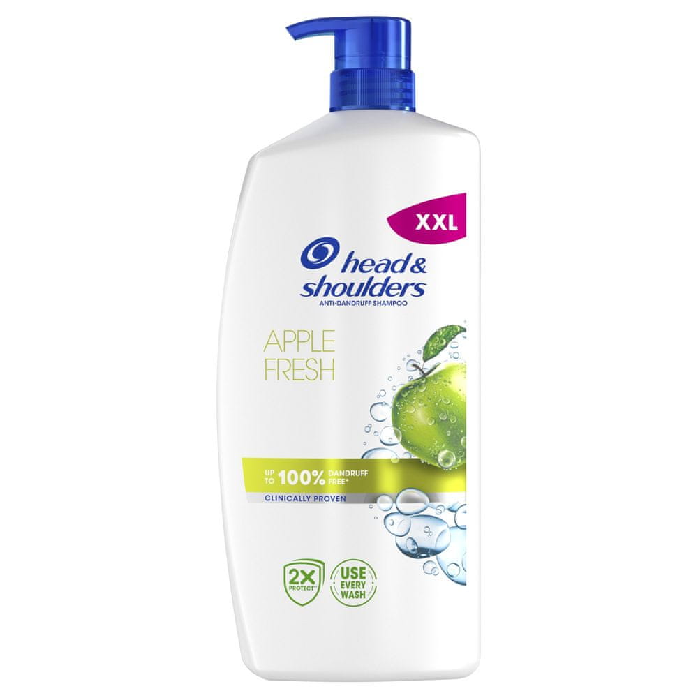 Levně Head & Shoulders Apple Fresh Šampon proti Lupům 800ml Každodenní Použití Pumpička