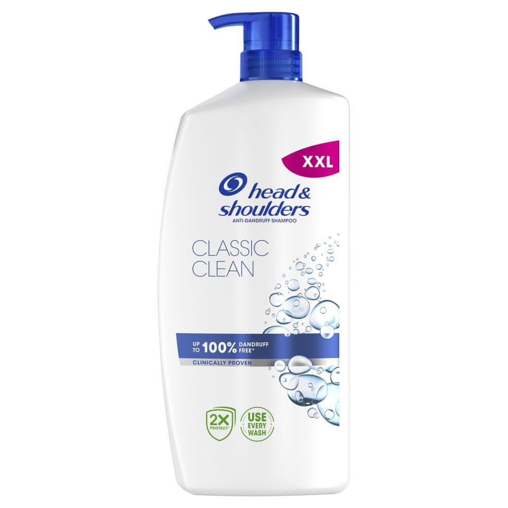 Levně Head & Shoulders Classic Clean Šampon proti Lupům 800 ml, Každodenní Použití, Pumpička