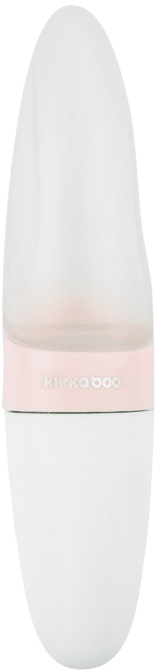 KikkaBoo Lahvička silikonová se lžičkou 90ml Comet Pink