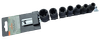 Hlavice nástrčné, úderové 1/2" E-Torx E10-E24, na liště, sada 7 ks - JONNESWAY S13A4E07S