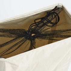 Zeller Koš na špinavé prádlo z polyesteru, béžový 20x40x56cm