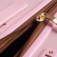 Delsey Kabinový kufr Freestyle SLIM 55 cm, růžová