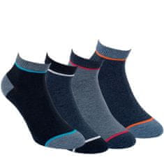 RS pánské bavlněné kotníkové džínové ponožky 3519324 4pack, 39-42