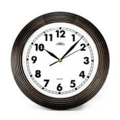 Prim Dřevěné designové hodiny E07P.3975, tmavě hnědá