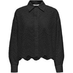 ONLY Dámská košile ONLVALAIS Loose Fit 15269568 Black (Velikost L)