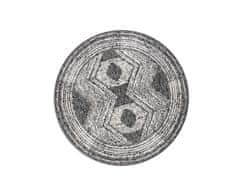 Elle Decor Kusový koberec Gemini 106029 Black kruh z kolekce Elle – na ven i na doma 140x140 (průměr) kruh