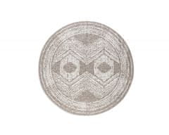 Elle Decor Kusový koberec Gemini 106031 Linen kruh z kolekce Elle – na ven i na doma 140x140 (průměr) kruh