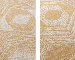 Elle Decor Kusový koberec Gemini 106032 Ochre kruh z kolekce Elle – na ven i na doma 100x100 (průměr) kruh