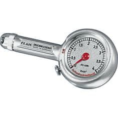 MDTools Měřič tlaku, celokovový, rozsah 0-4 bar, s přípojkou 45°