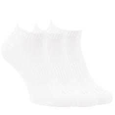 OXSOX Active unisex sportovní ponožky sneaker bavlněné s ionty stříbra 94005 3pack, bílá, 39-42