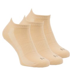 OXSOX Active unisex sportovní ponožky sneaker bavlněné s ionty stříbra 94005 3pack, béžová, 35-38