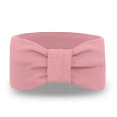 NANDY Dětská bavlněná čelenka pro dívky - špinavě růžové