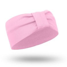 NANDY Dětská bavlněná čelenka pro dívky - světle růžová