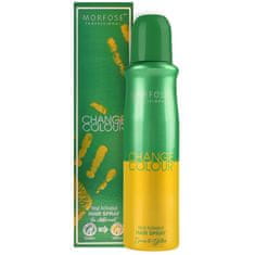 Morfose Colour Spray Green to Yellow - barvicí sprej na vlasy, 150ml, rychlá a snadná změna barvy vlasů